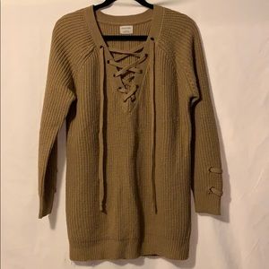 Emory Park lace up sweater